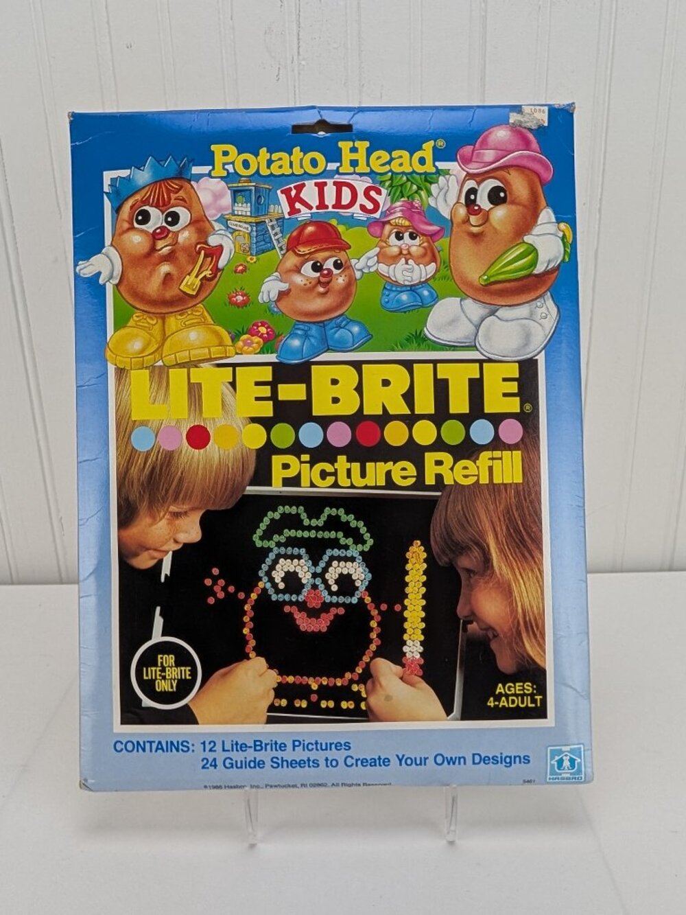 Vintage Hasbro Lite Brite Picture Refill Potato Head Kids 1986 Complete New Used